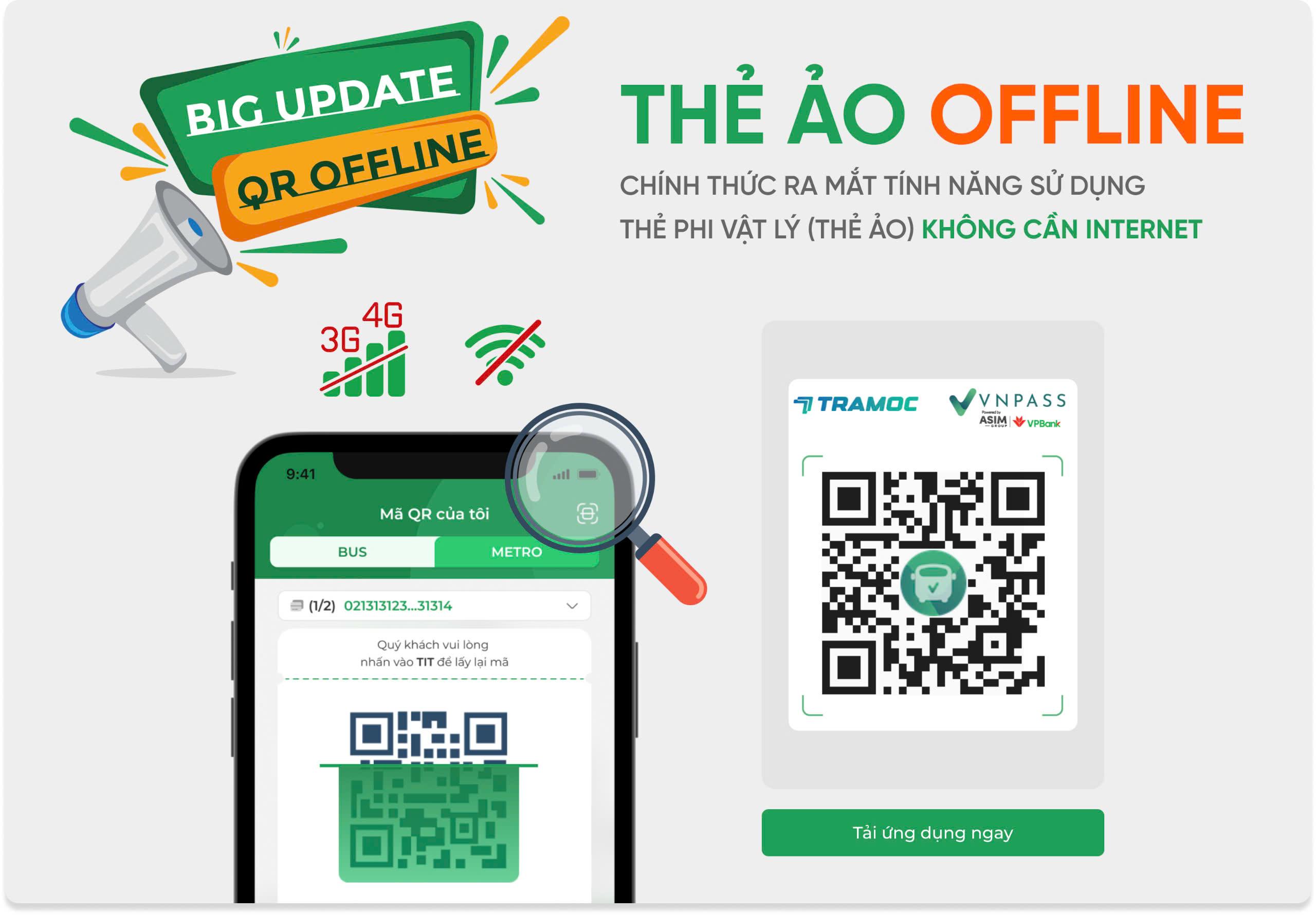 Triển khai thẻ ảo offline cho hành khách tham gia vận tải công cộng